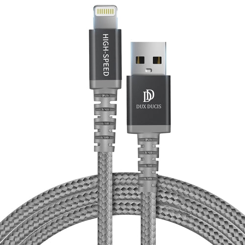 DUX DUCIS 2.4A 8 Pin MFI Charging Cable, Length: 1m(Grey)