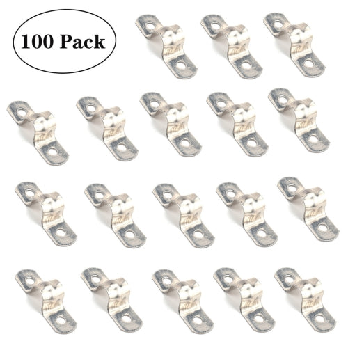 100 PCS M10 304 Stainless Steel Hole Tube Clips U-tube Clamp Connecting Ring Hose Clamp