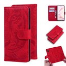 For Samsung Galaxy Note10 Lite / A81 Tiger Embossing Pattern Horizontal Flip Leather Case with Holder & Card Slots & Wallet(Red)