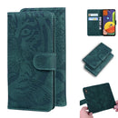 For Samsung Galaxy A50 / A30s Tiger Embossing Pattern Horizontal Flip Leather Case with Holder & Card Slots & Wallet(Green)