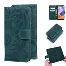 For Samsung Galaxy A31 Tiger Embossing Pattern Horizontal Flip Leather Case with Holder & Card Slots & Wallet(Green)