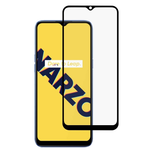 For OPPO Realme Narzo 10A Full Glue Full Screen Tempered Glass Film