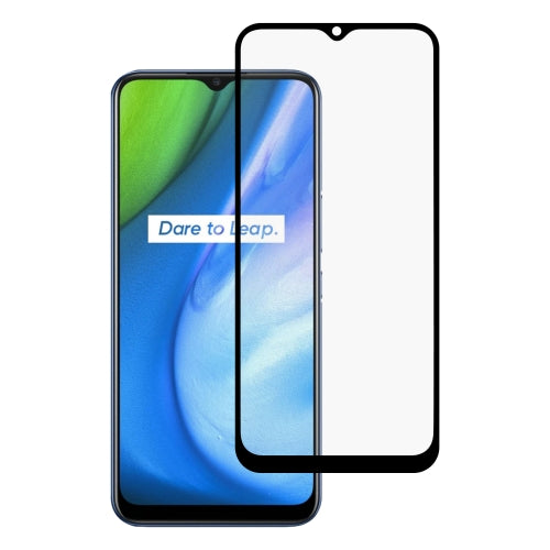 For OPPO Realme V3 Full Glue Full Screen Tempered Glass Film