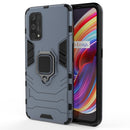 For OPPO Realme X7 Pro PC + TPU Shockproof Protective Case with Magnetic Ring Holder(Navy Blue)