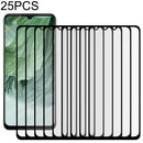 For OPPO F17 25 PCS Full Glue Full Screen Tempered Glass Film