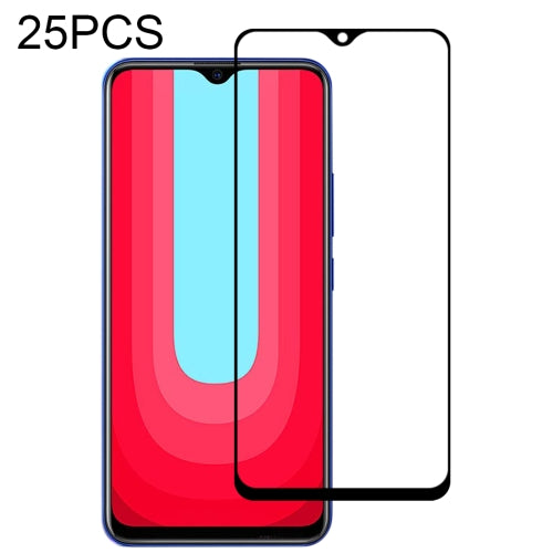 For Vivo U20 25 PCS Full Glue Full Screen Tempered Glass Film