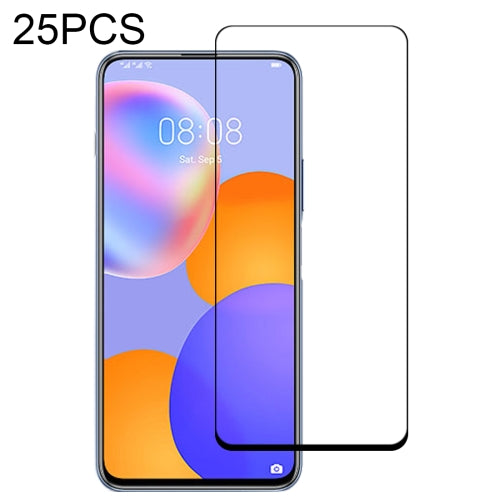 For Huawei Y9a 25 PCS Full Glue Full Screen Tempered Glass Film