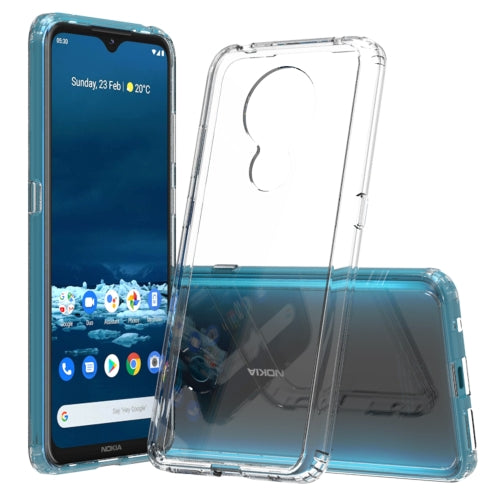For Nokia 5.3 Scratchproof TPU + Acrylic Protective Case(Transparent)