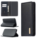 For iPhone 12 Pro Max 2 in 1 Detachable Magnetic Horizontal Flip Genuine Leather Case with Holder & Card Slots & Wallet(Black)