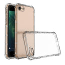For iPhone 7 / 8 / SE 2020 Straight Edge Dual Bone-bits Shockproof TPU Clear Case