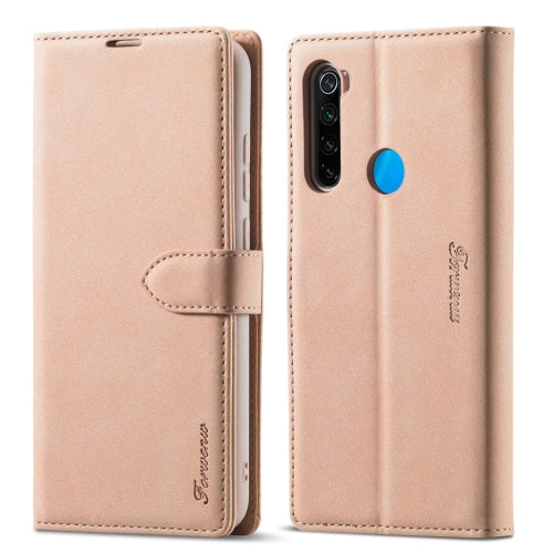 For Xiaomi Redmi Note 8T Forwenw F1 Series Matte Strong Magnetism Horizontal Flip Leather Case with Holder & Card Slots & Wallet & Photo Frame