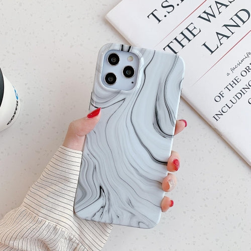 Flowing Marble Pattern TPU Protective Case for iPhone 11 Pro Max(White)