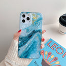 Marble Pattern TPU Protective Case for iPhone 11(Gilding Shell)