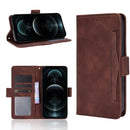 Multiple Card Slots Horizontal Flip Leather Case with Holder & Wallet for iPhone 12 / 12 Pro(Brown)