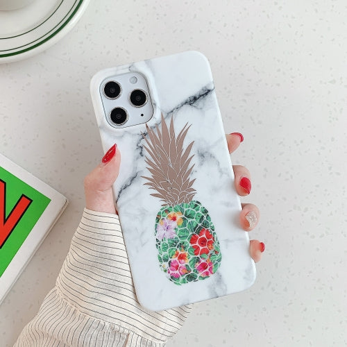 Gilding Pineapple Pattern Soft TPU Protective Case for iPhone 11(White)