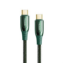 Mcdodo CA-812 100W Type-C / USB-C to Type-C / USB-C Charging Data Cable, Length:2m(Dark Green)