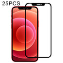 25 PCS Full Glue Full Screen Tempered Glass Film For iPhone 12 mini