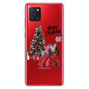For Samsung Galaxy A81 / Note 10 Lite Christmas Series Clear TPU Protective Case(Christmas Pajamas)