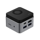 GMK NucBox Windows 10 System Mini PC, Intel Celeron J4125 Quad Core 64bit 14nm 2GHz-2.7GHz, Support WiFi & Bluetooth & RJ45, 8GB+128GB,EU Plug