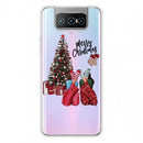 For ASUS Zenfone 7 Pro ZS671KS Christmas Series Transparent TPU Protective Case(Christmas Pajamas)