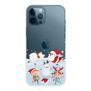 Christmas Series Clear TPU Protective Case For iPhone 12 Pro Max(Snow Entertainment)