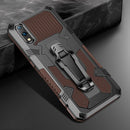 For Samsung Galaxy A10 / M10 Armor Warrior Shockproof PC + TPU Protective Case(Coffee)