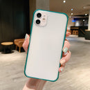 Shockproof Acrylic Protective Case For iPhone 12(Green)