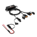 WUPP CS-1186A1 Motorcycle SAE Dual USB Fast Charging Charger