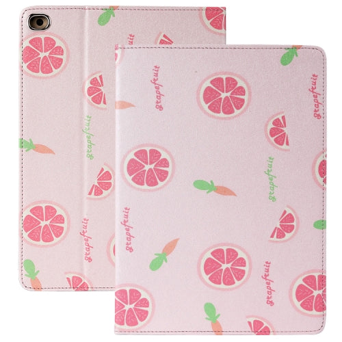 Anti-fall Horizontal Flip TPU Leather Case with Holder & Sleep / Wake-up Function For iPad Pro 10.5 inch / Air 3(Grapefruit)