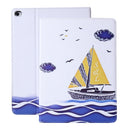 For iPad Pro 11 (2018) Cross Texture Horizontal Flip PU Leather Case with Holder & Sleep / Wake-up Function(Sail)