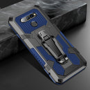 For LG K61 Machine Armor Warrior Shockproof PC + TPU Protective Case(Royal Blue)