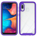 For Samsung Galaxy A20e Starry Sky Solid Color Series Shockproof PC + TPU Protective Case(Purple)