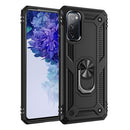 For Samsung Galaxy S20 FE 5G Shockproof TPU + PC Protective Case with 360 Degree Rotating Holder(Black)