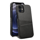 Calf Texture Back Cover Protective Case with Card Slots For iPhone 12 / 12 Pro(Black)