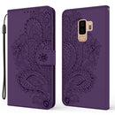 For Samsung Galaxy S9+ Peacock Embossed Pattern Horizontal Flip Leather Case with Holder & Card Slots & Wallet & Lanyard(Purple)