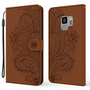 For Samsung Galaxy S9 Peacock Embossed Pattern Horizontal Flip Leather Case with Holder & Card Slots & Wallet & Lanyard(Brown)