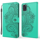 For Samsung Galaxy M31s Peacock Embossed Pattern Horizontal Flip Leather Case with Holder & Card Slots & Wallet & Lanyard(Green)