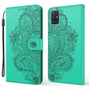 For Samsung Galaxy A71 Peacock Embossed Pattern Horizontal Flip Leather Case with Holder & Card Slots & Wallet & Lanyard(Green)