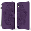For Samsung Galaxy A10 / M10 Peacock Embossed Pattern Horizontal Flip Leather Case with Holder & Card Slots & Wallet & Lanyard(Purple)