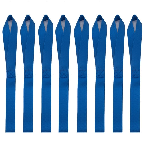 8 PCS ATV Hook Belt Motorcycle Tie Down Straps, Length:32cm(Blue)