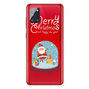 For Samsung Galaxy A51 Trendy Cute Christmas Patterned Case Clear TPU Cover Phone Cases(Crystal Ball)