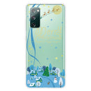 For Samsung Galaxy S20 FE Trendy Cute Christmas Patterned Case Clear TPU Cover Phone Cases(Ice and Snow World)