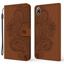 For Huawei Y5 (2019) Peacock Embossed Pattern Horizontal Flip Leather Case with Holder & Card Slots & Wallet & Lanyard(Brown)