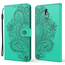For Nokia 3.2 Peacock Embossed Pattern Horizontal Flip Leather Case with Holder & Card Slots & Wallet & Lanyard(Green)