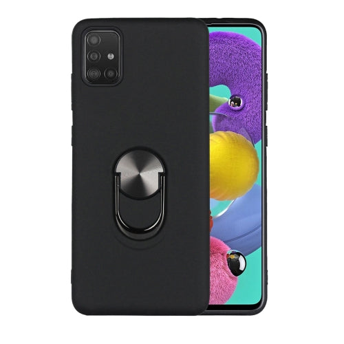 For Samsung Galaxy M31s 360 Rotary Multifunctional Stent PC+TPU Case with Magnetic Invisible Holder(Black)