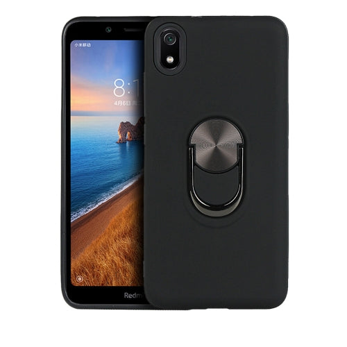 For Samsung Galaxy A01 Core 360 Rotary Multifunctional Stent PC+TPU Case with Magnetic Invisible Holder(Black)