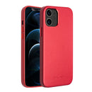 QIALINO Shockproof Cowhide Leather Protective Case For iPhone 12 mini(Red)
