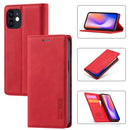 LC.IMEEKE Strong Magnetism Ultra-thin Horizontal Flip Shockproof Matte TPU + PU Leather Case with Holder & Card Slots & Wallet For iPhone 12 mini(Red)