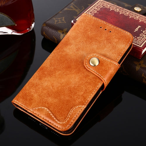 For Samsung Galaxy S10 Rivet PU + TPU Horizontal Flip Leather Case with Holder & Card Slots & Wallet(Gold)