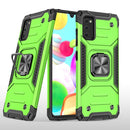 For Samsung Galaxy A41 Magnetic Armor Shockproof TPU + PC Case with Metal Ring Holder(Green)